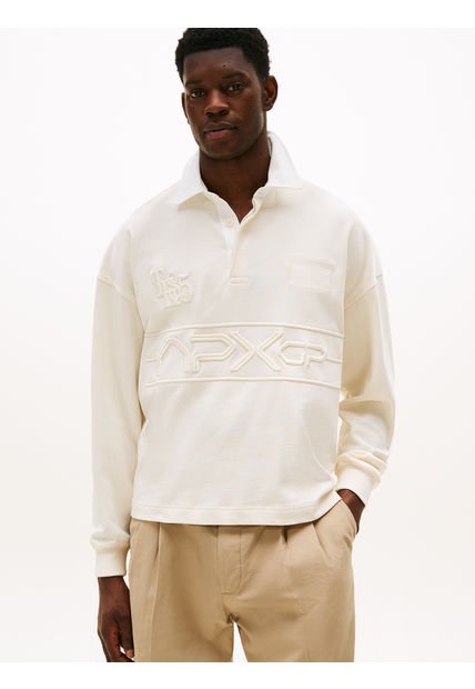 Polo Blanco De Rugby Amplio Colección APXGP Tommy Hilfiger