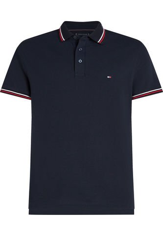 Polo Azul De Corte Slim Con Ribetes Tommy Hilfiger Tommy Hilfiger