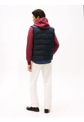 Chaleco Azul De Cuello Alto Acolchado Tommy Hilfiger