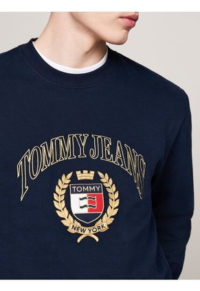 Saco Multicolor De Cuello Redondo Con Logo Bordado Tommy Jeans