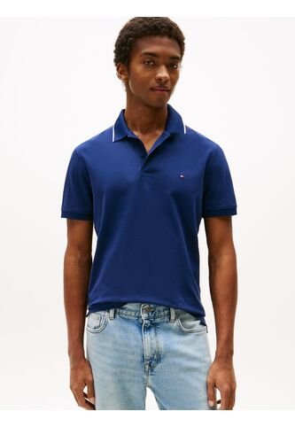 Polo Azul Performance De Corte Regular Con Ribete Tommy Hilfiger Tommy Hilfiger
