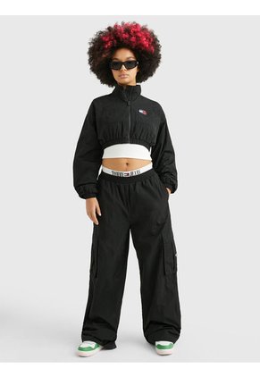 Chaqueta Cropped Mujer Negro Tommy Jeans