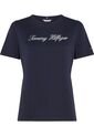Camiseta Azul De Corte Regular Con Logo Script Tommy Hilfiger de Tommy Hilfiger