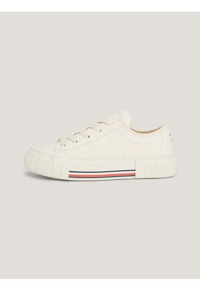 Tenis Con Cordones Para Niñas Blanco Tommy Hilfiger