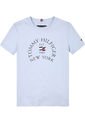 Camiseta Niño Celeste Con Logo Náutico De Corte Regular Tommy Hilfiger de Tommy Hilfiger