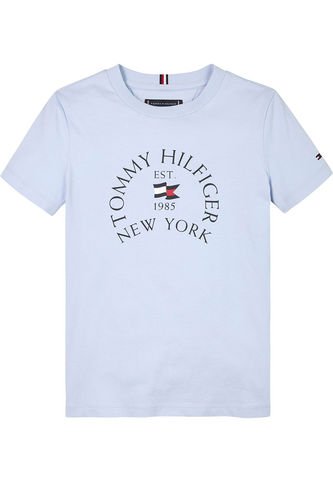 Camiseta Niño Celeste Con Logo Náutico De Corte Regular Tommy Hilfiger Tommy Hilfiger