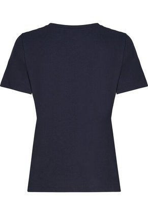 Camiseta Azul De Corte Regular Con Logo Script Tommy Hilfiger