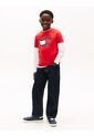Camiseta Roja Con Logo Estampado En El Pecho Tommy Hilfiger de Tommy Hilfiger