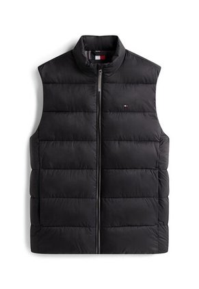 Chaleco Negro De Cuello Alto Acolchado Tommy Hilfiger