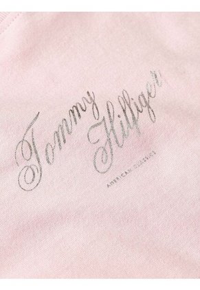 Camiseta Rosa Con Logo Gráfico De Corte Regular Tommy Hilfiger