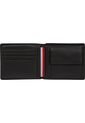 Billetera Negra Plegable Corporate De Cuero Tommy Hilfiger de Tommy Hilfiger