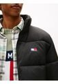 Chaqueta Negra Acolchada Con Efecto Arrugado Tommy Jeans de Tommy Hilfiger