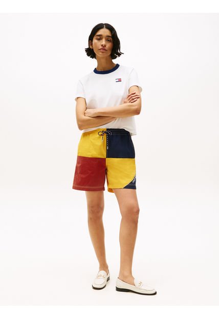 Pantalonetas Blanco Náuticas Color Block Hilfiger Tommy Hilfiger