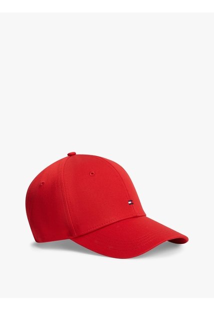 Gorra Roja De Béisbol Con Logo Bordado Tommy Hilfiger