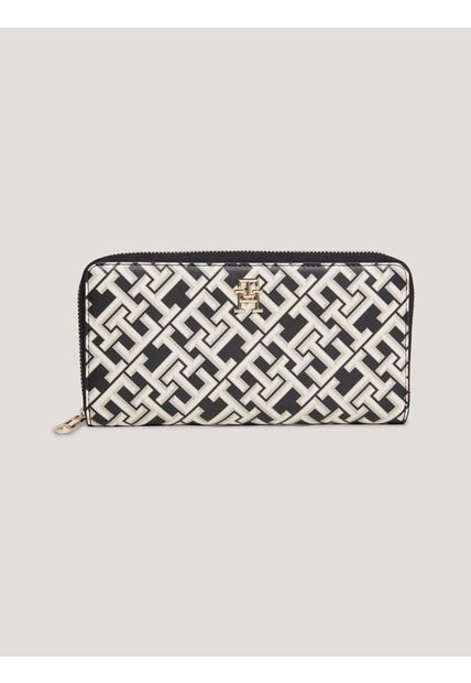 Billetera Iconic Grande Con Monogramas Th Tommy Hilfiger