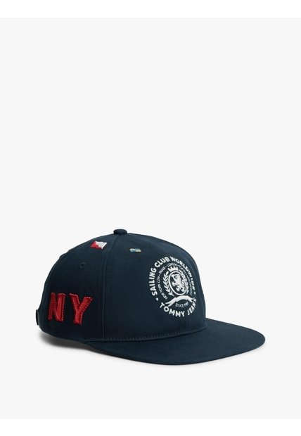Gorra Azul Marino De Béisbol De Seis Paneles Con Logo Bordado Tommy Hilfiger