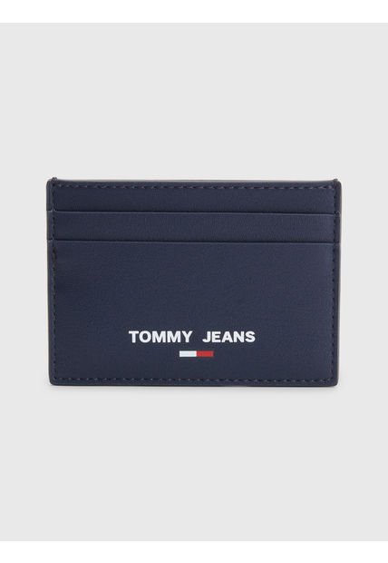 Tarjetero Azul Essential Con Logo Tommy Hilfiger