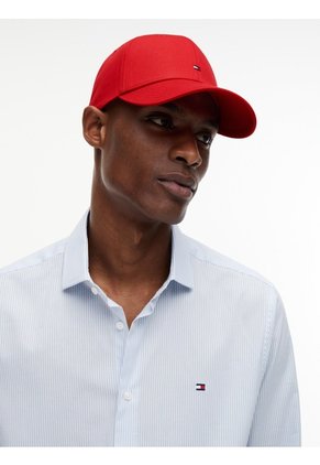 Gorra Roja De Béisbol Con Logo Bordado Tommy Hilfiger