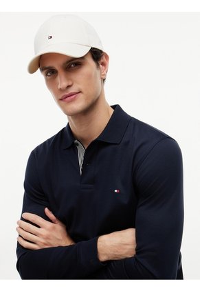Gorra Blanca De Béisbol Con Logo Bordado Tommy Hilfiger