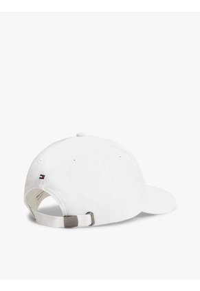 Gorra Blanca De Béisbol De Seis Paneles Con Logo Bordado Tommy Hilfiger