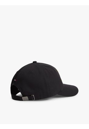 Gorra Negra De Béisbol De Seis Paneles Con Logo Bordado Tommy Hilfiger