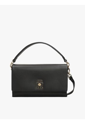 Bolso Negro Modern Transformable Con Cierre De Giro Tommy Hilfiger