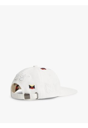 Gorra Blanca De Béisbol De Seis Paneles Con Logo Bordado Tommy Hilfiger