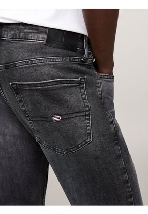 Jeans Gris Scanton Slim Y Desteñidos De Color Negro Tommy Jeans