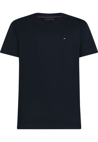 Camiseta Azul De Cuello Redondo Y Punto Interlock Tommy Hilfiger Tommy Hilfiger