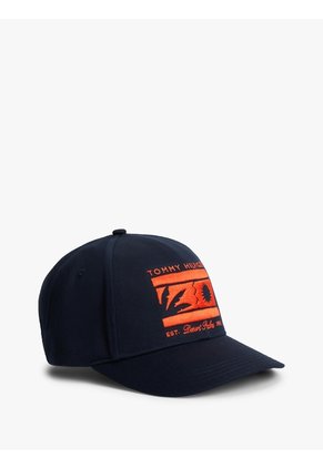 Gorra Azul Marino De Béisbol De Seis Paneles Con Logo Bordado Tommy Hilfiger