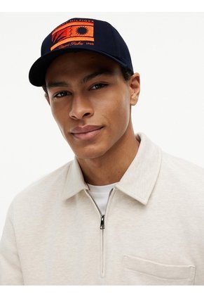 Gorra Azul Marino De Béisbol De Seis Paneles Con Logo Bordado Tommy Hilfiger