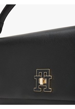 Bolso Negro Modern Transformable Con Cierre De Giro Tommy Hilfiger