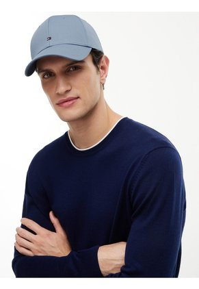 Gorra Azul De Béisbol Con Logo Bordado Tommy Hilfiger
