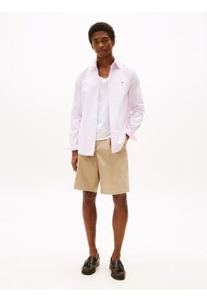 Camisa Rosa Heritage De Rayas Con Corte Regular Tommy Hilfiger