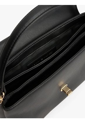 Bolso Negro Modern Transformable Con Cierre De Giro Tommy Hilfiger