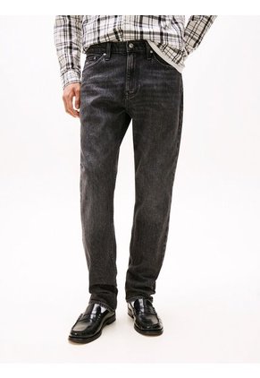 Jeans Gris Ryan Negros, Ajustados Y Rectos Con Efecto Desteñido Tommy Jeans