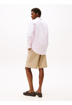 Camisa Rosa Heritage De Rayas Con Corte Regular Tommy Hilfiger