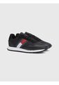 Tenis De Running Retro En Cuero Y Malla Hombre Negro Tommy Hilfiger de Tommy Hilfiger