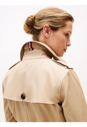 Rompe Beige Vientos Trench Con Múltiples Botones Tommy Hilfiger
