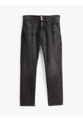 Jeans Gris Ryan Negros, Ajustados Y Rectos Con Efecto Desteñido Tommy Jeans