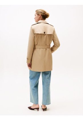 Rompe Beige Vientos Trench Con Múltiples Botones Tommy Hilfiger
