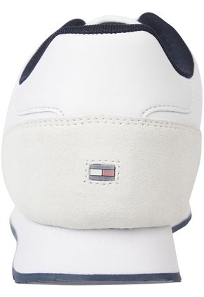 Tenis Signature De Piel Hombre Blanco Tommy Hilfiger