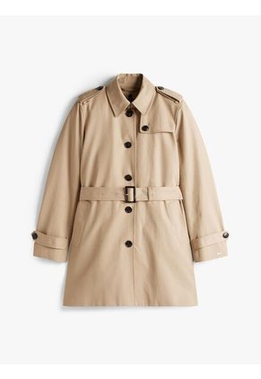 Rompe Beige Vientos Trench Con Múltiples Botones Tommy Hilfiger