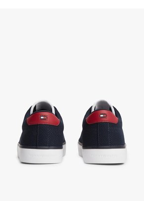 Tenis Azul Oscuro Deportivas De Malla Con Logo Engomado Tommy Hilfiger