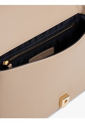 Bolso Beige Mensajero Acolchado Con Monograma TH Tommy Hilfiger