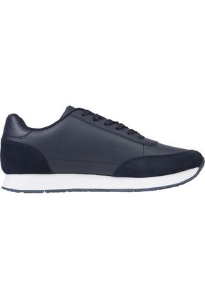 Tenis Signature De Piel Hombre Azul Tommy Hilfiger