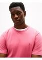 Camiseta Rosa De Cuello Redondo Con Logo Bordado Tommy Hilfiger de Tommy Hilfiger