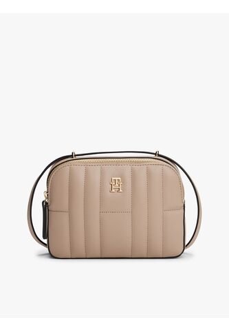Bolso Beige Cruzado Acolchado Con Monograma TH Tommy Hilfiger Tommy Hilfiger