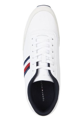 Tenis Signature De Piel Hombre Blanco Tommy Hilfiger