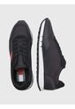 Tenis De Running Retro En Cuero Y Malla Hombre Negro Tommy Hilfiger de Tommy Hilfiger